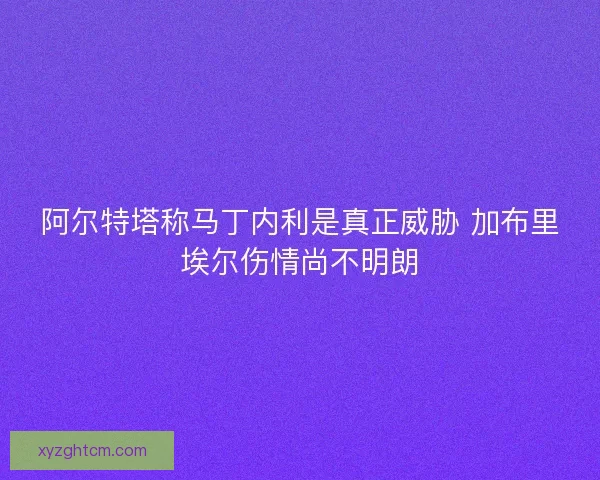 阿尔特塔称马丁内利是真正威胁 加布里埃尔伤情尚不明朗